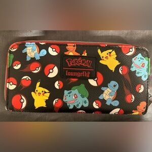 Loungefly Pokemon Starter Zip Around Wallet